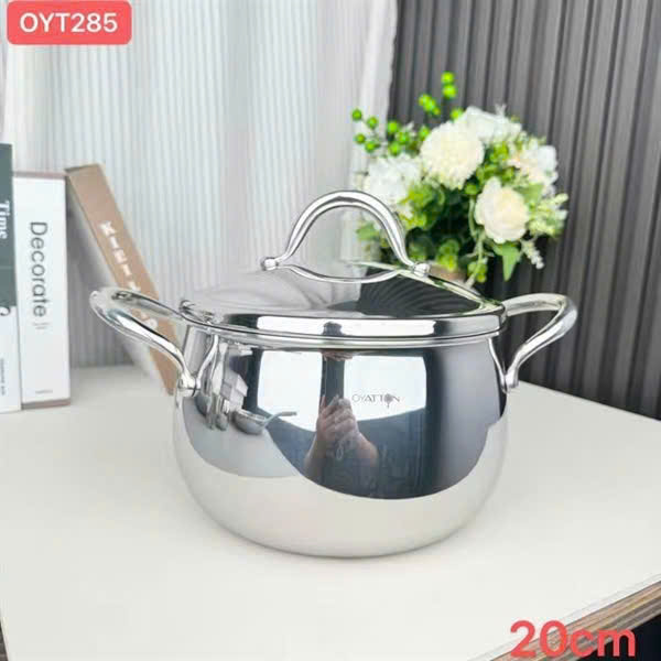 Nồi vạc nắp kim loại OYATTON, OYT285, sz20cm, 4L