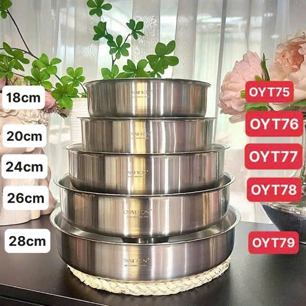 Khay inox đa năng OYT78  Size 26cm