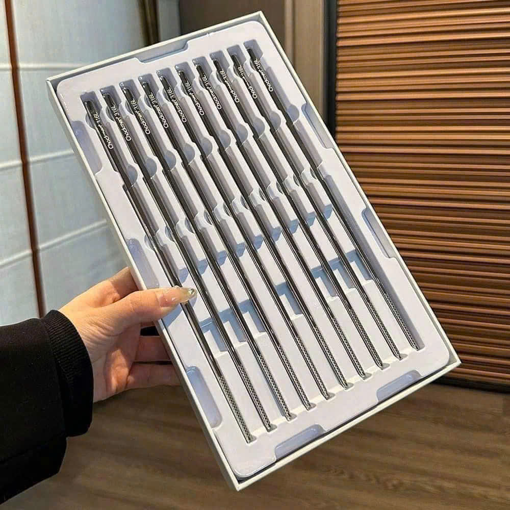 Hộp 10 đôi đũa vân đầu đữa Chockmen CKM-JYC10P