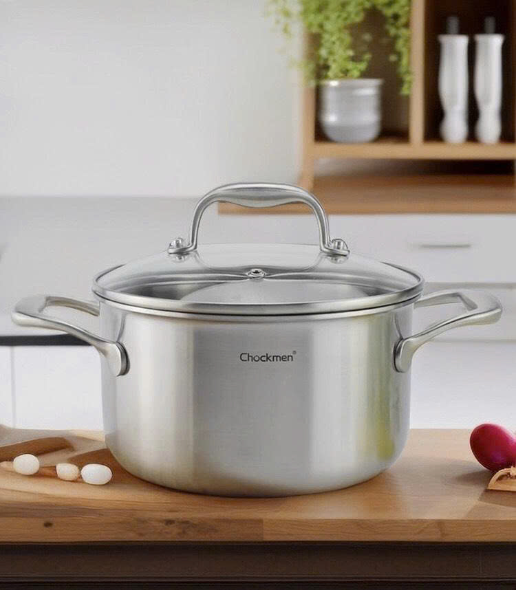 Nồi inox 18/10 hai quai Chockmen 18cm CKM-ZX3L18S