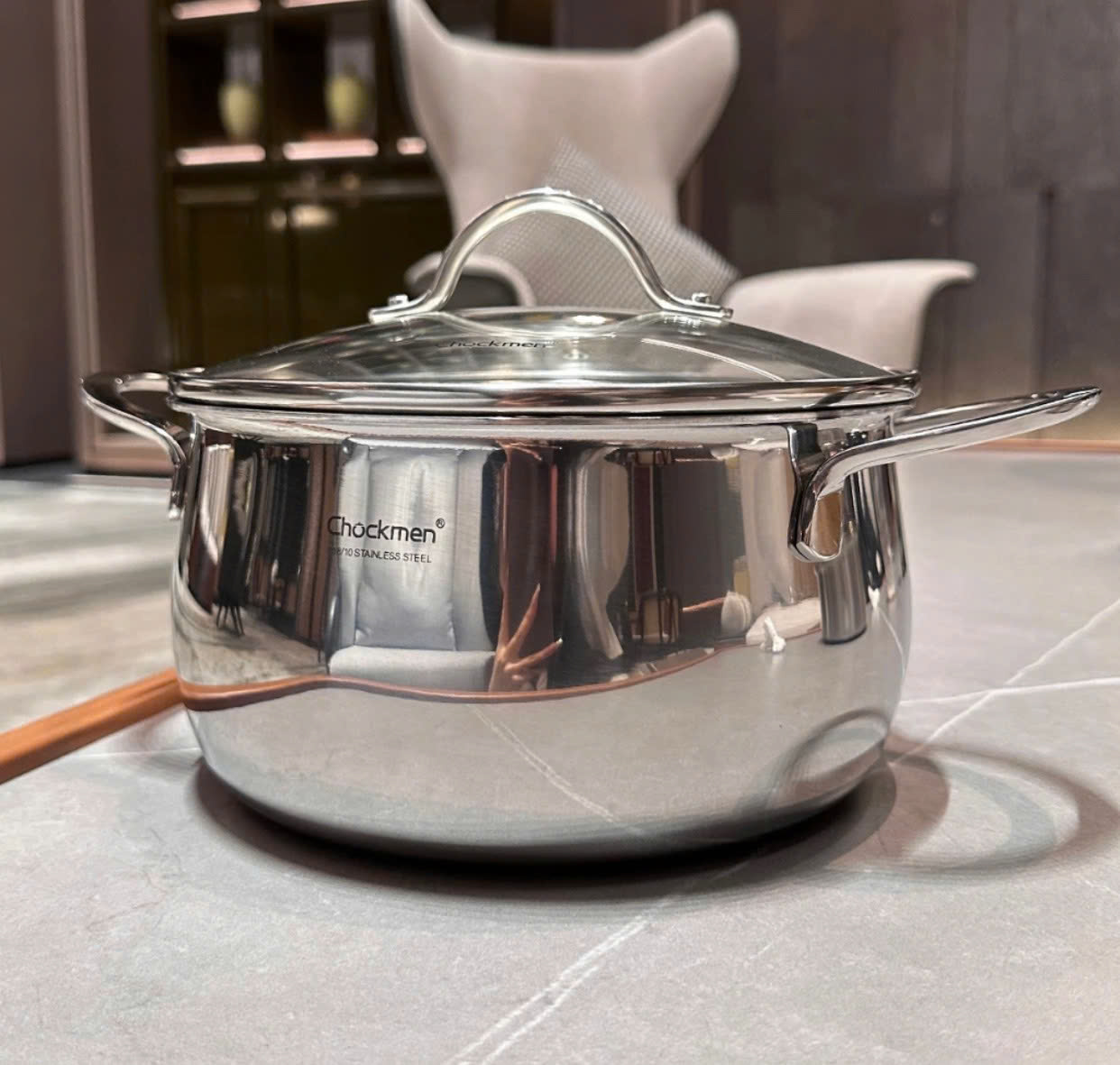Nồi canh inox 18/10 Chockmen 16cm CKM-ZY3L16S