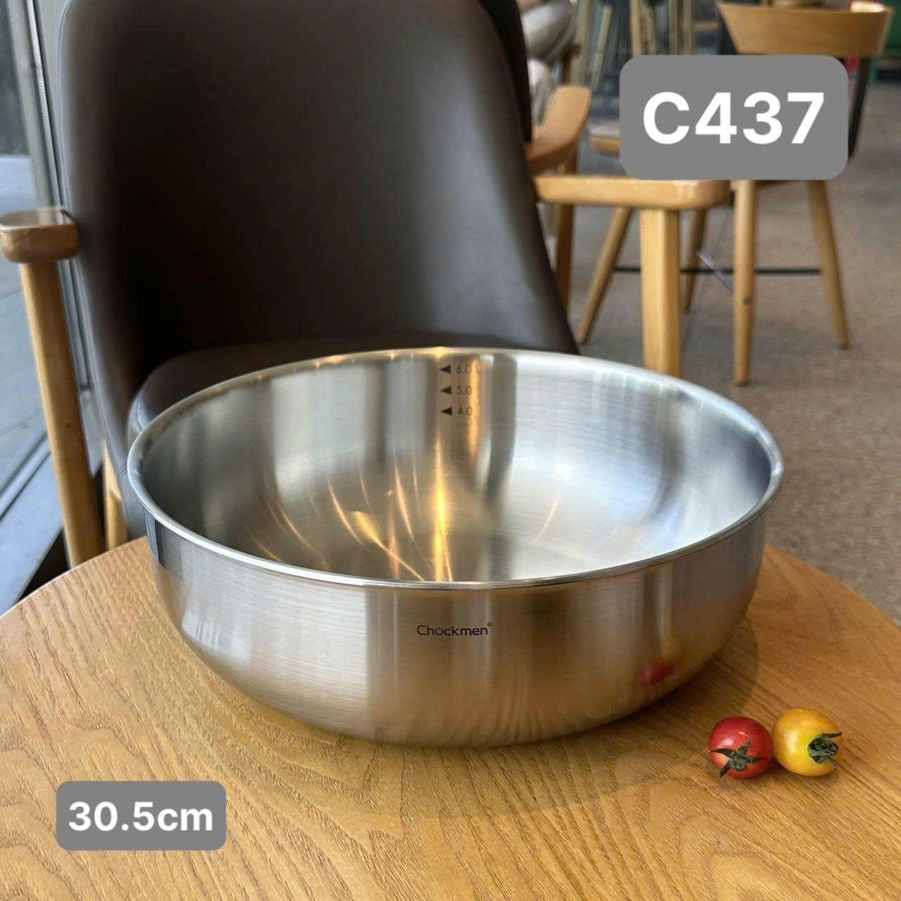 Tô kiêm chảo inox 18/10 Chockmne 30.5cm CKM-ZD30SLB
