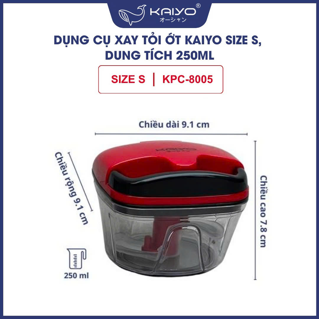 Dụng cụ xay tỏi ớt Kaiyo sie S, dung tích 250ml  KPC-8005