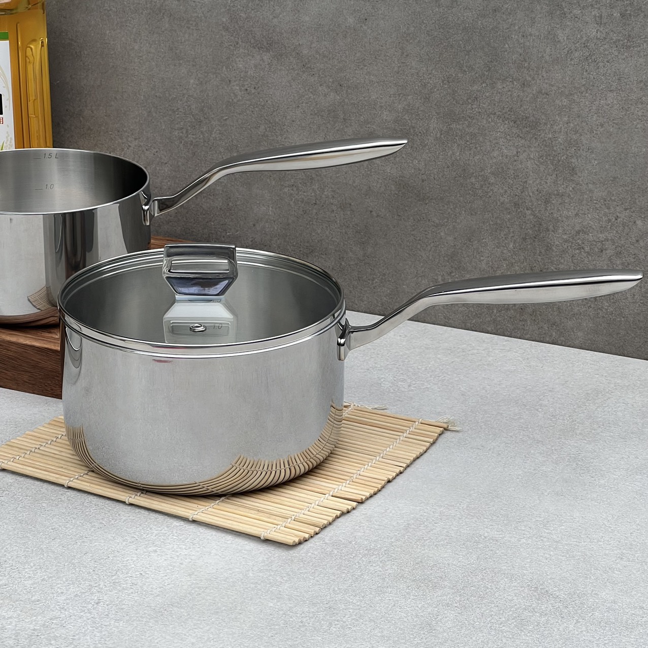 Quánh inox đáy liền Kaiyo KIS-3352 sz18x10cm