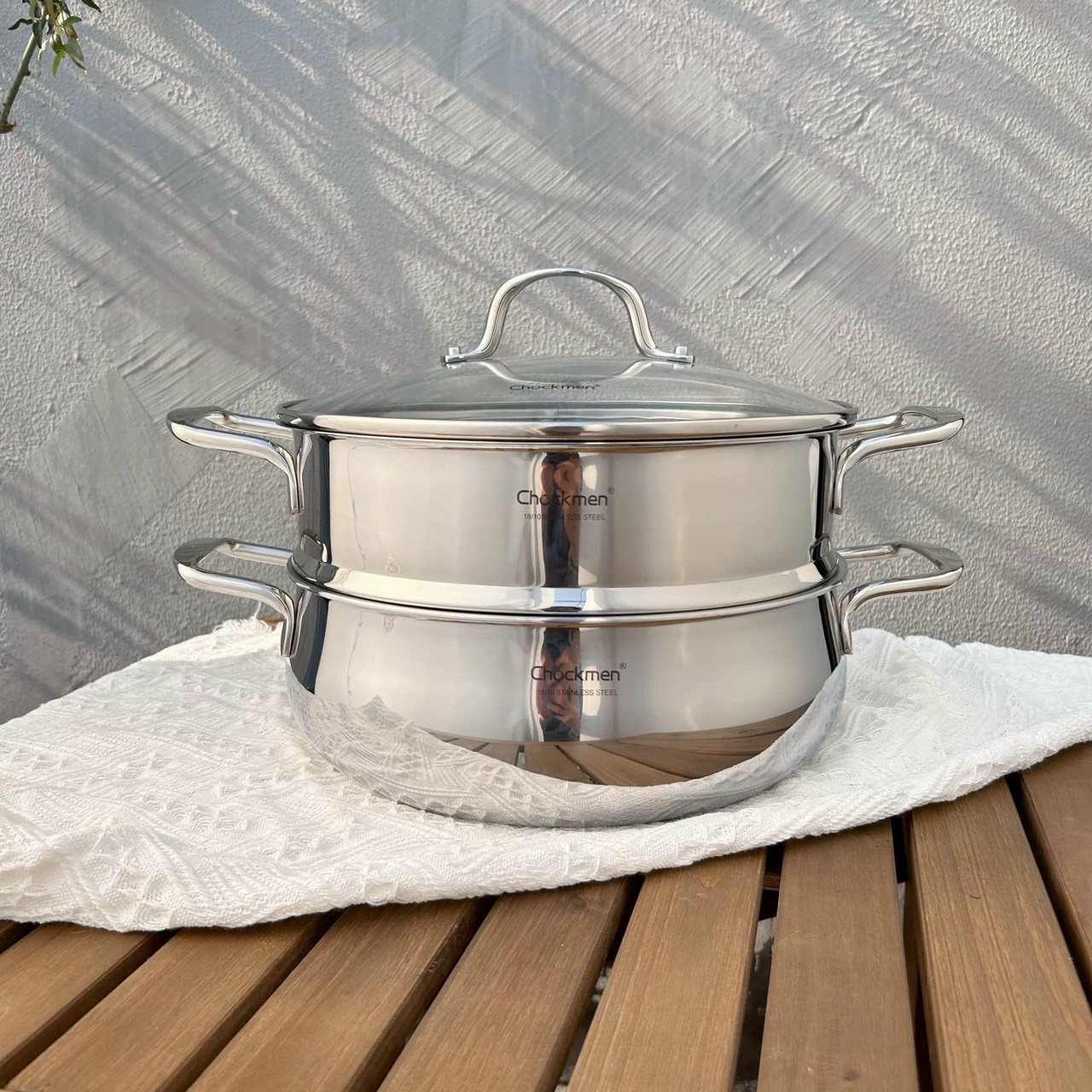 Nồi xửng hấp hai tầng Chockmen 26cm CKM211